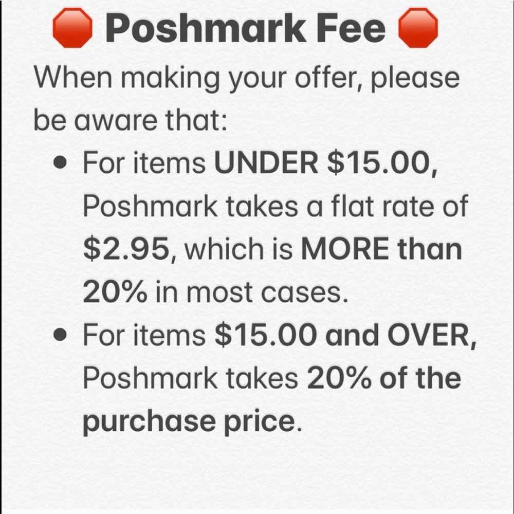 Poshmark Fees